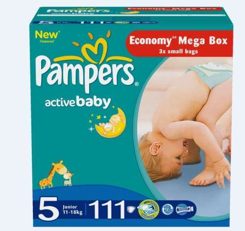 Pampers Active Baby Nappies | Size 5 | Mega Pack