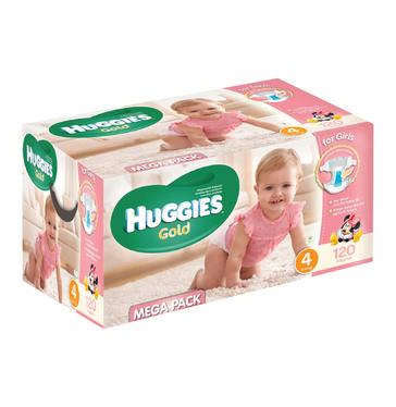 Huggies Gold Girl | Size 4  Mega Box