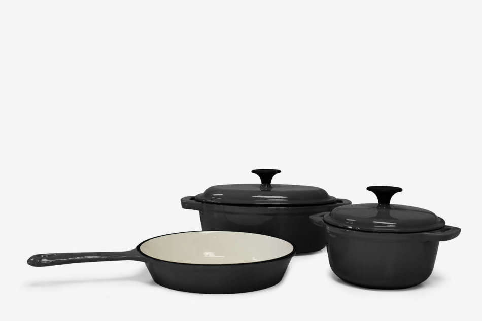 Walter & Joe 5 Piece Cast Iron Cookware Set