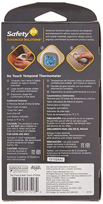 Safety 1st Thermometer 3 in 1