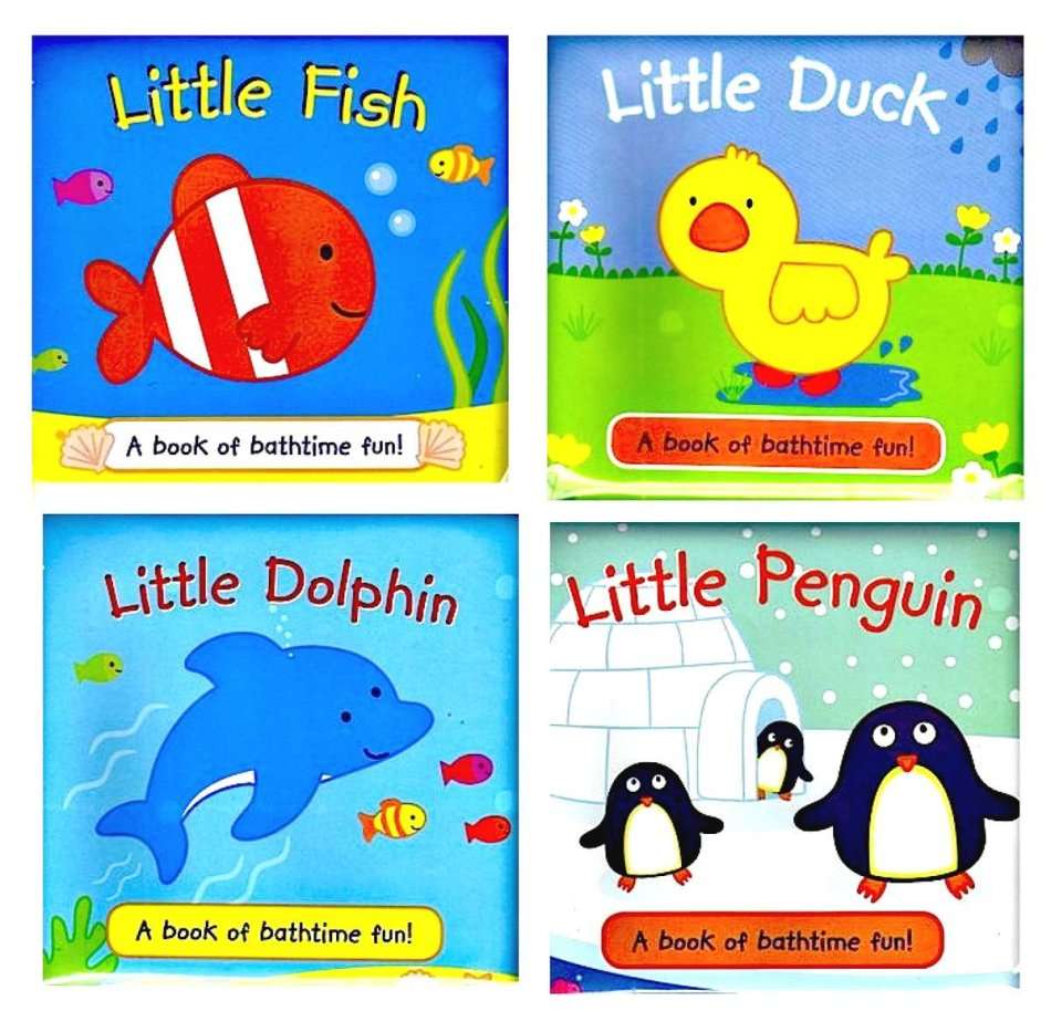 Bath Book Bundle | Little Dolphin, Duck, Fish & Penguin