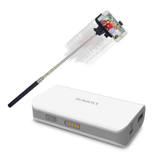 Romoss Solo 2 4000mAh Power Bank & Selfie Stick Bundle