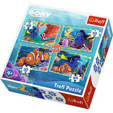 TREFEL Finding Dory 4 in 1 Puzzle