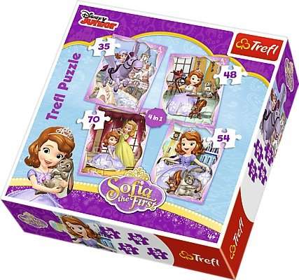 TREFL Sofia the First 4-in-1 Puzzle