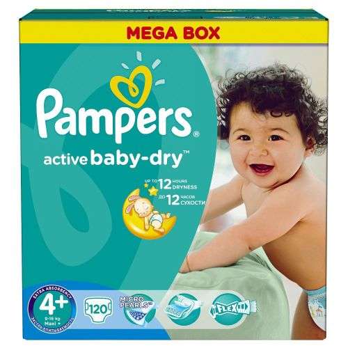Pampers Active Baby Maxi Plus Size 4+