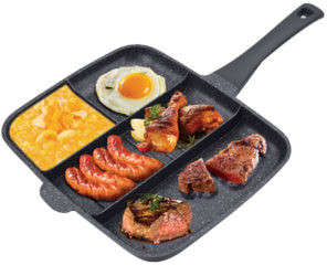 Royalty Line 32cm Marble Coating 4-in-1 Grill & Fry