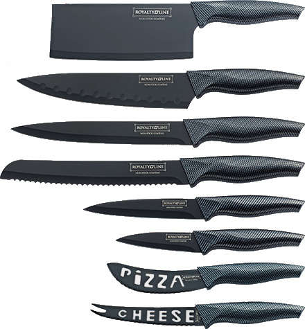 Royalty Line 8 Pcs Non-Stick Coating Knife Set