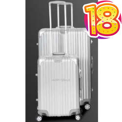2 Piece Luggage Set - Silver