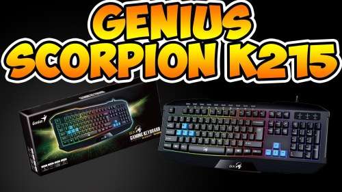 Genius Scorpion K215 USB Gaming Keyboard - Black