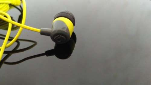 Skullcandy JIB Earphones | Grey & Hot Lime