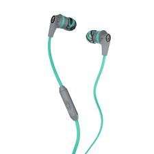 Skullcandy Ink'd 2 Earphones | Grey & Mint