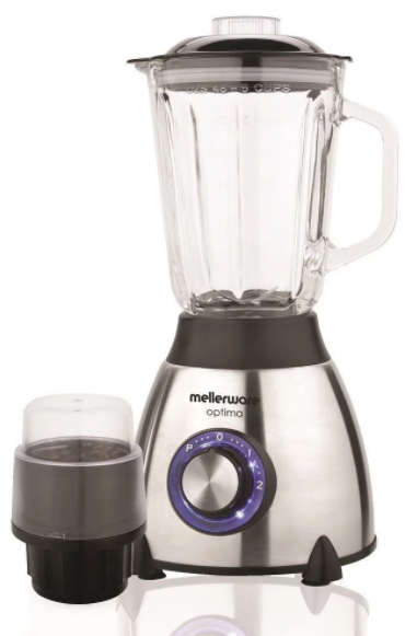 Mellerware - 550W Stainless Steel Blender With Coffee Grinder
