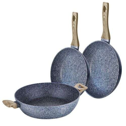 Berlinger Haus 3 Piece Marble Coating Cookware Set