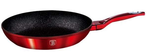 Berlinger Haus 20cm Marble Coating Frying Pan | Burgundy Metallic Line