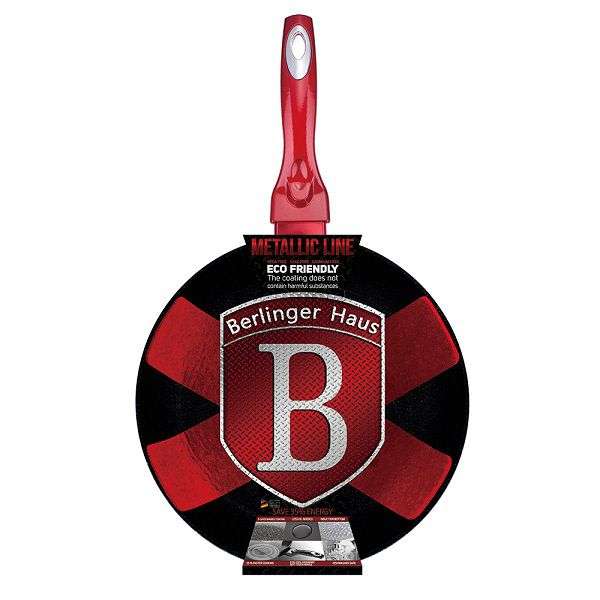 Berlinger Haus 20cm Marble Coating Frying Pan | Burgundy Metallic Line