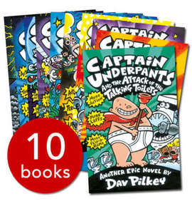 Captain Underpants 10 Book Collection