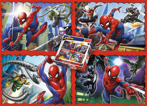 4-in-1 Marvel Spider-Man Puzzle