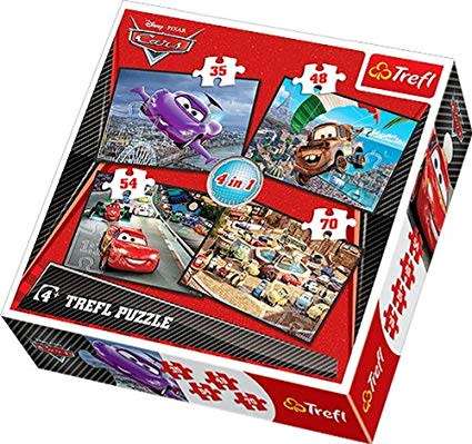 DISNEY 4 in 1 Cars Puzzle