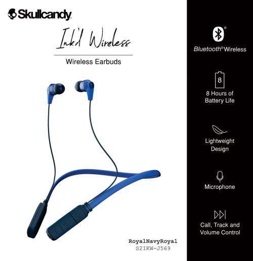 SkullCandy Ink'd 2.0 Wireless In-Ear Headphones