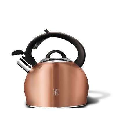 Berlinger Haus 3L Stainless Steel Whistling Kettle - Rose Gold Metallic