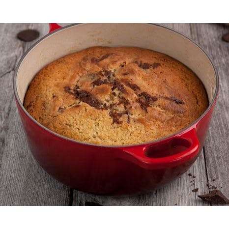 GOURMAND 4.5 Litre Oval Cast Iron Casserole - Cherry