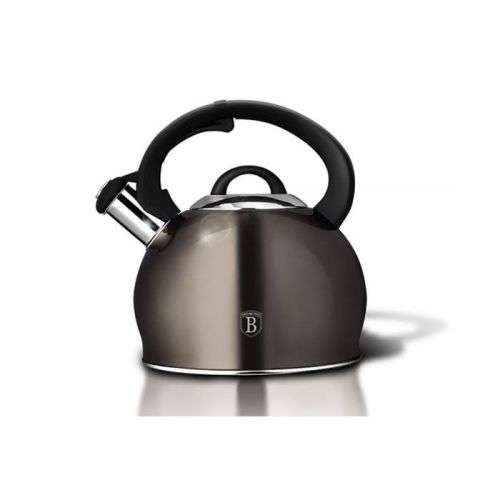 Berlinger Haus 3L Stainless Steel Whistling Kettle - Carbon Metallic