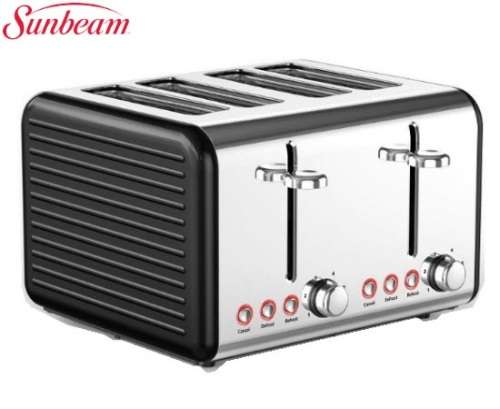 SUNBEAM Ultimum - 4 Slice Toaster - Black