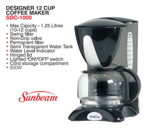 SUNBEAM Designer 12 Cup Coffee Maker