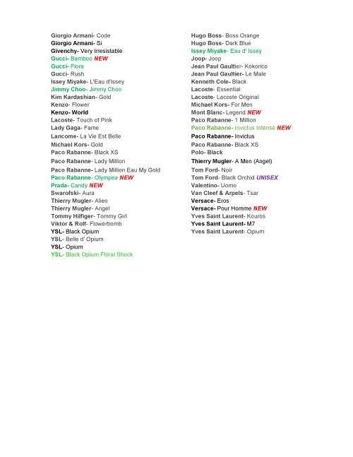 BUY 4 GET 1 FREE!!! SMELL LIKE YOU FAVOURITE DESIGNER PERFUME AT A FRACTION OF THE COST!!!