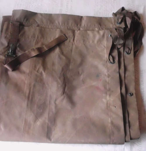 SADF / SA ARMY / SA WEERMAG  - GROUND SHEET - MARBURG 1978 - NOTE ONE MISSING PRESS STUD