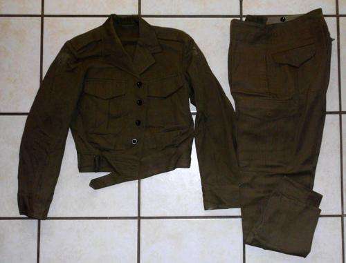 SADF / SA ARMY - BUNNY / COMBAT JACKET WITH TROUSERS 1968 - SIZE 361