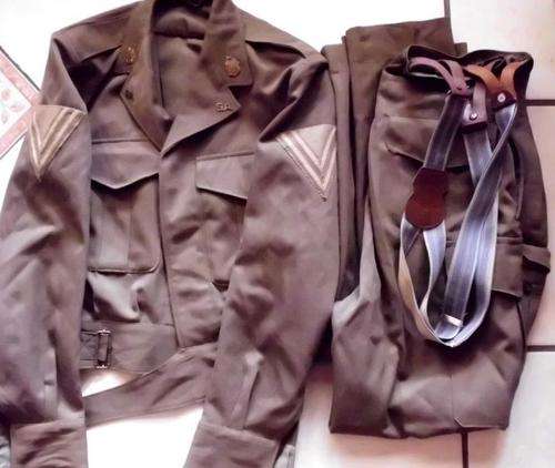 SADF / SA ARMY - BUNNY JACKET/ COMBATJACKET / BATTLE DRESS WITH TROUSER AND BADGES