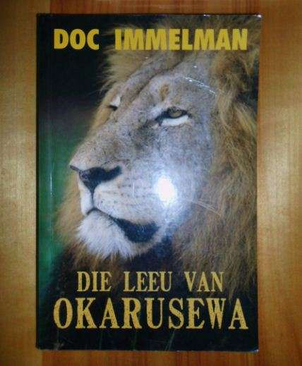 Die leeu van Okarusewa deur Doc Immelman geteken deur die skrywer