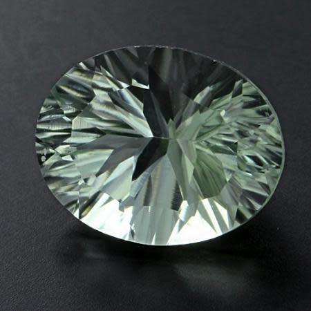 3.3 ct Natural VVS American Cut "Double-Ellipsoid" Green Amethyst -1320