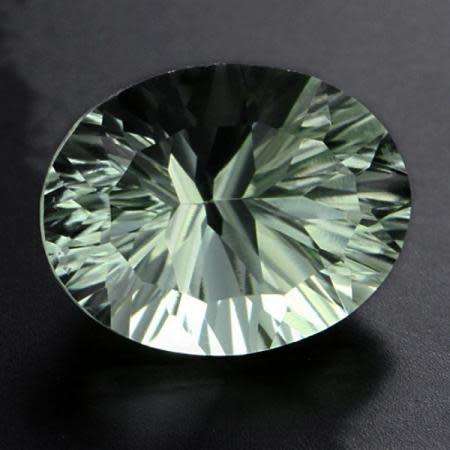 3.3 ct Natural VVS American Cut "Double-Ellipsoid" Green Amethyst -1320