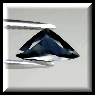 0.43 ct. Triangular Cut Blue Sapphire (VS)
