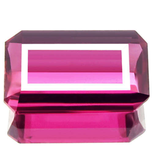 0.7 ct. Octagon Cut Reddish Purple Natural Tourmaline