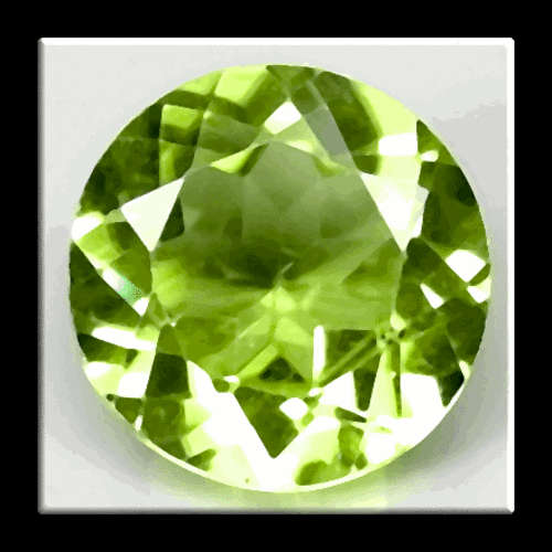 1.24 ct. Twinkling! Unheated Round Shape Green Peridot (VVS)