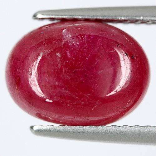 4.80 CTS. 11 X 8MM. BEAUTIFUL NATURAL RUBY MOZAMBIQUE CABOCHON
