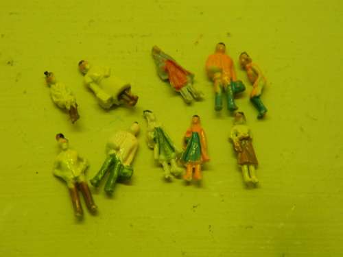 STANDING AND SITTING PEOPLE