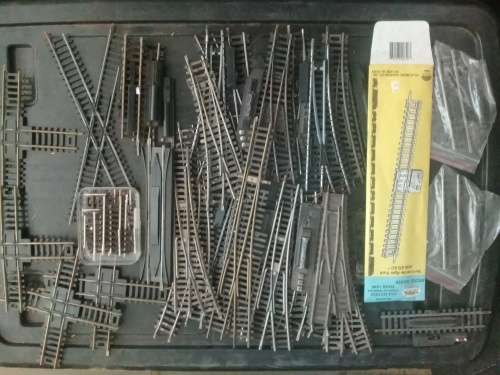 Job lot Ho gauge points, crossings etc