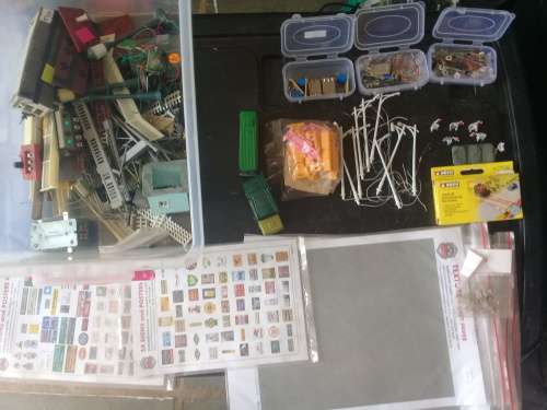 Job lot lamp posts,points handles, signals etc