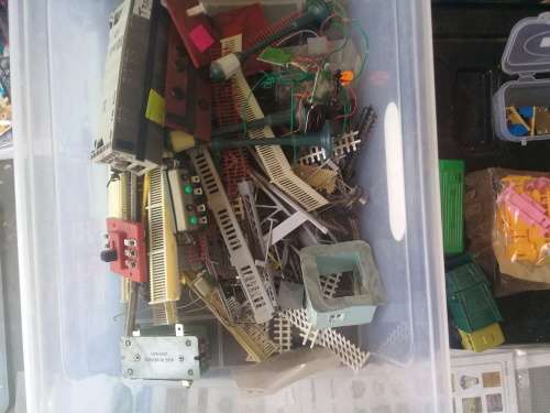 Job lot lamp posts,points handles, signals etc