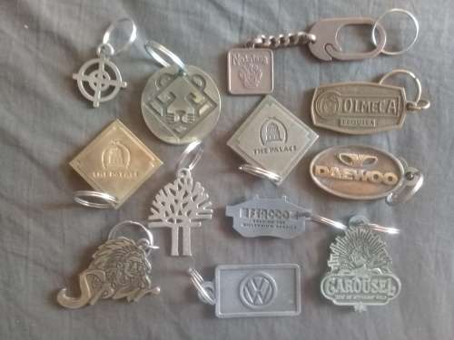 Job lot of metal key rings