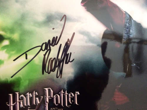 Harry Potter photo with Daniel Radcliffe signature and COA