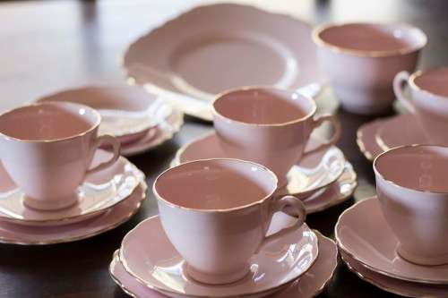 Pretty Pink vintage part tea set