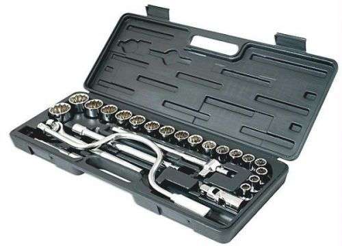 25 PC Socket Wrench Set Handle Extention Combination Set