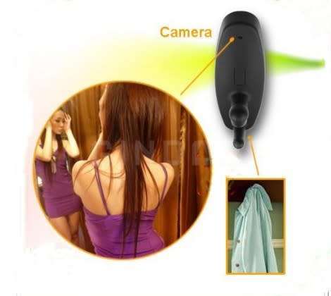 Spy CLOTHES HOOK Hidden CAMERA + MOTION DETECTION.