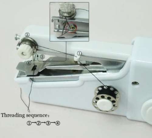 Portable Cordless Electric Sewing Machine Handheld Handy Stitch