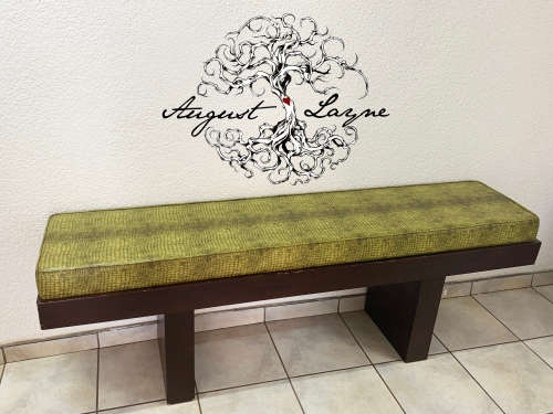 Faux Snake Skin Covered Bench